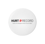 著作権フリーBGM(無料音源)制作サイト HURT RECORD ロゴ・シンプルW 缶バッジ 