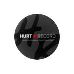 著作権フリーBGM(無料音源)制作サイト HURT RECORD ロゴ・カジュアルK 缶バッジ